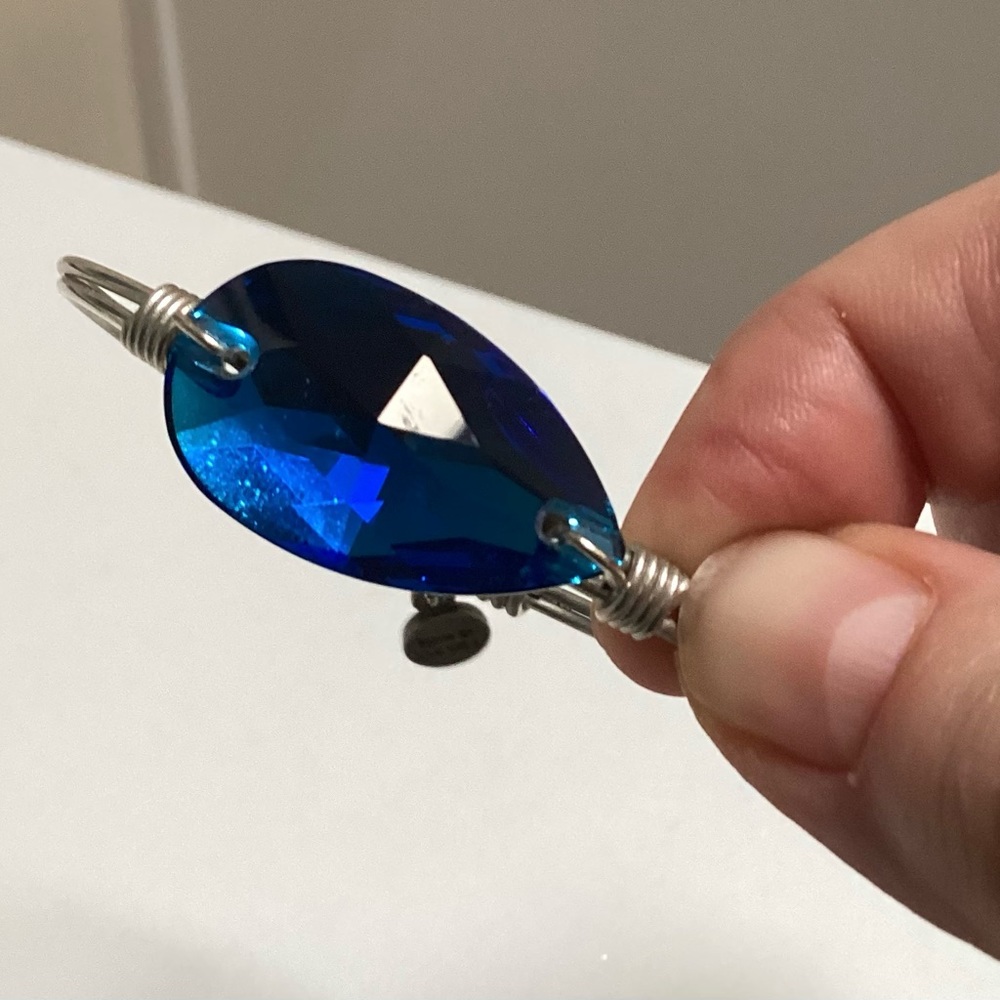 Luca & Danni royal blue bauble bangle - Picture 5 of 7